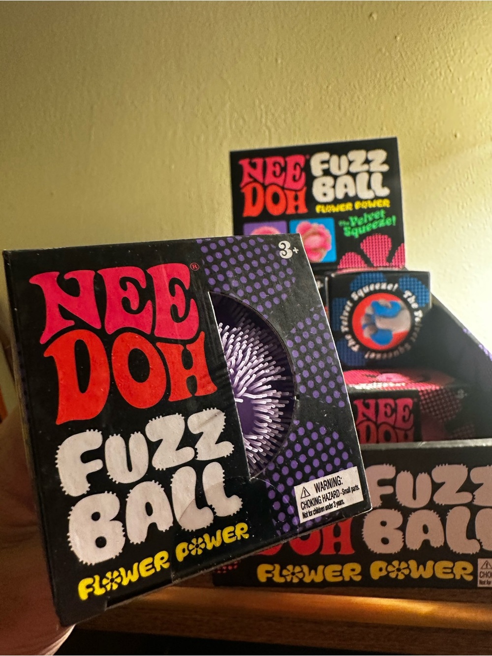 NeeDoh Fuzz Ball Flower Power Toy - Purple